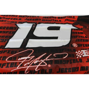 Jeremy Mayfield #19 Racing 41" x 28" Banner Red Black